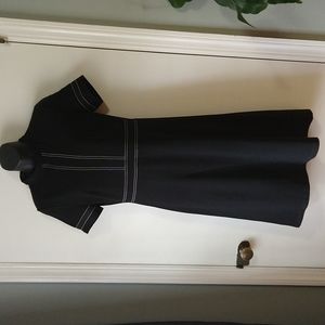 Homeyee Black Short Sleeve Knit Dress